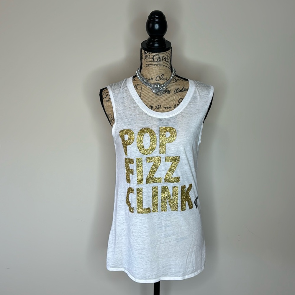 Chaser glitter tank top